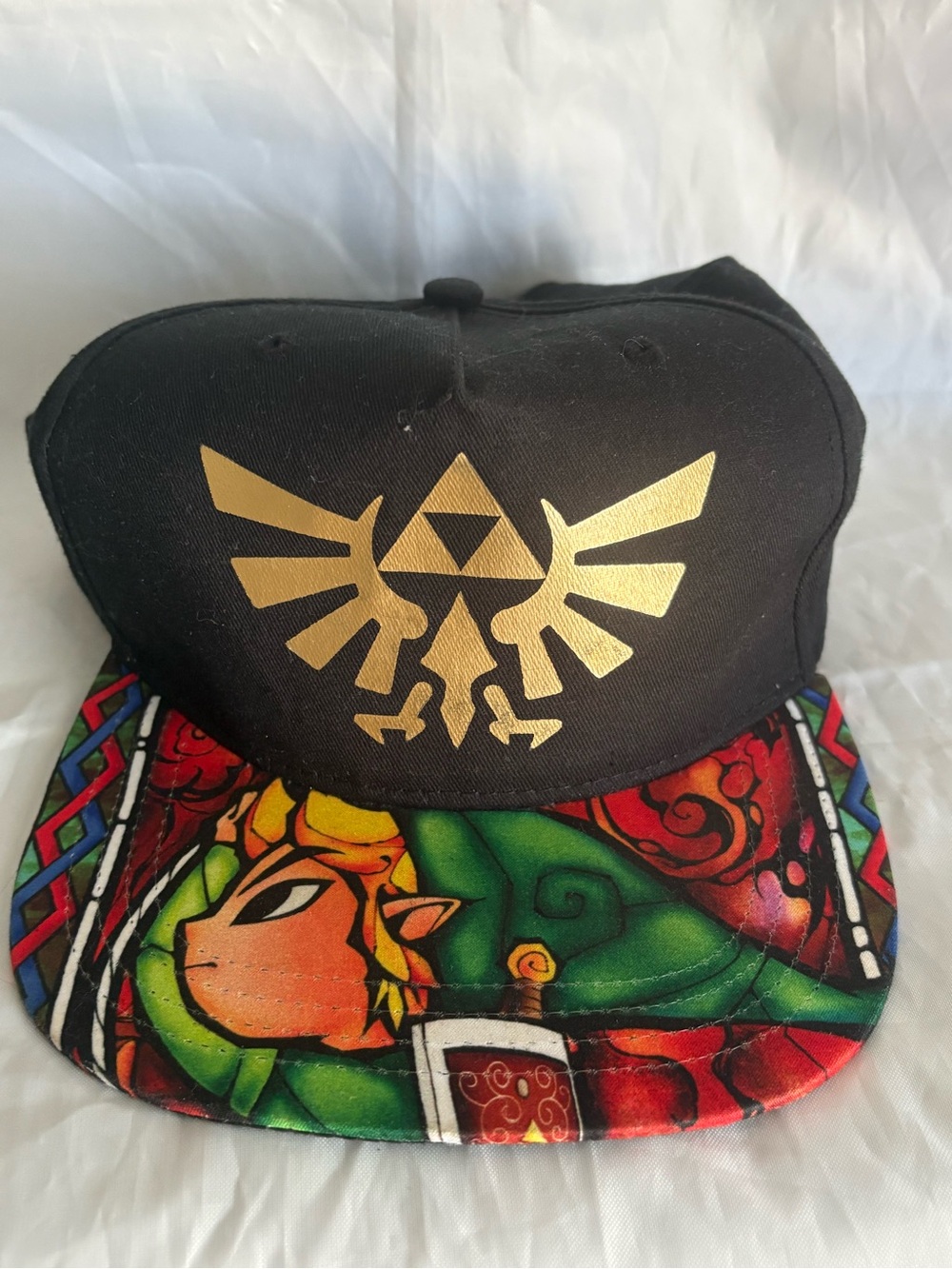 The Legend of Zelda: Stained Glass Sublimated Snapback Hat